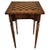 Brown Antique Italian Squared Walnut Burl Inlay Chess Game Table, 1890s For Sale - Image 8 of 8