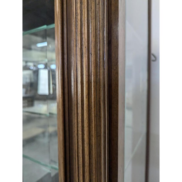 Wood Renaissance Walnut Silverware with Beveled Glass For Sale - Image 7 of 14