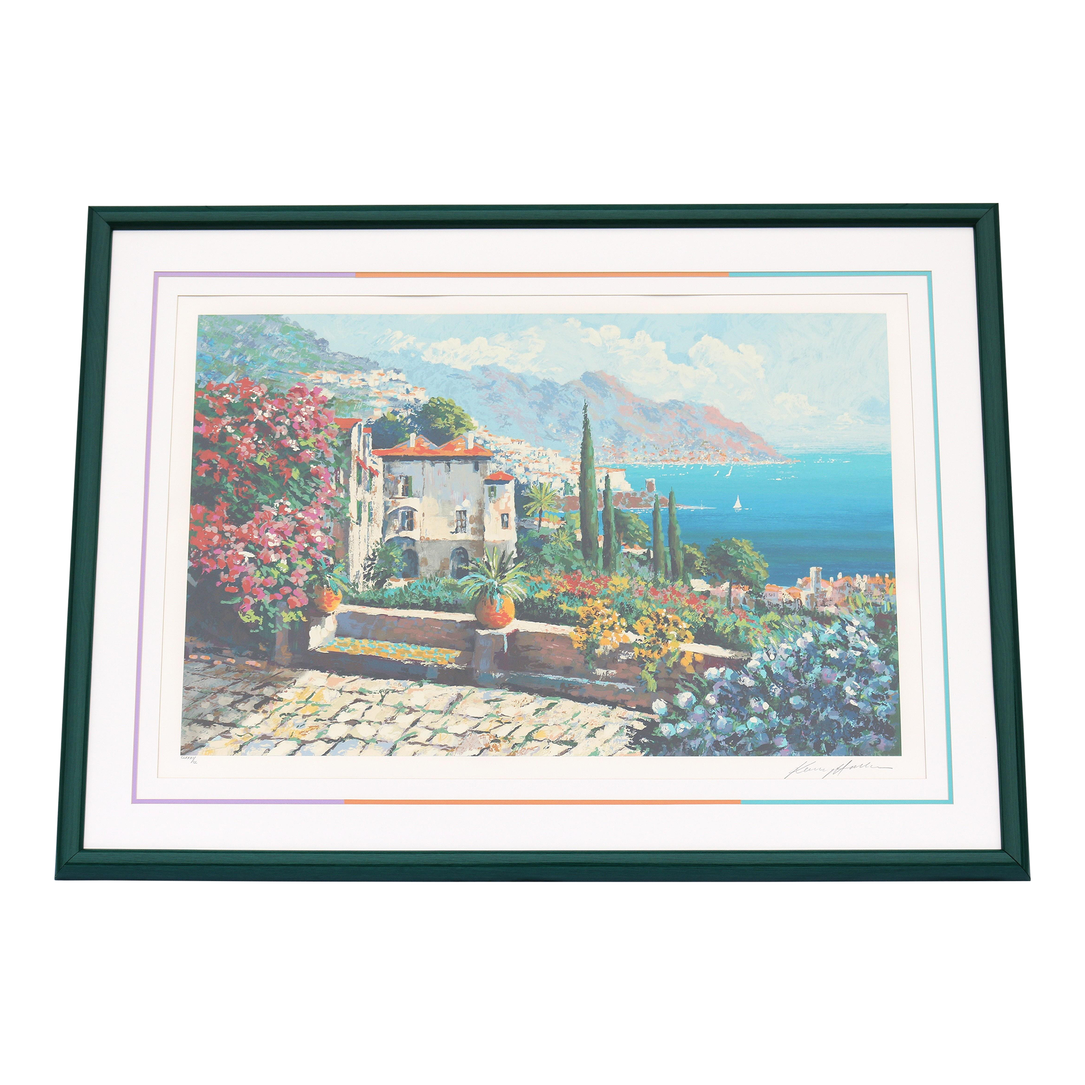 1980's Kerry Hallam Amalfi Coast Mediterranean Limited Edition