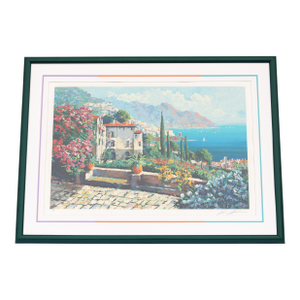 1980's Kerry Hallam Amalfi Coast Mediterranean Limited Edition Signed Serigraph