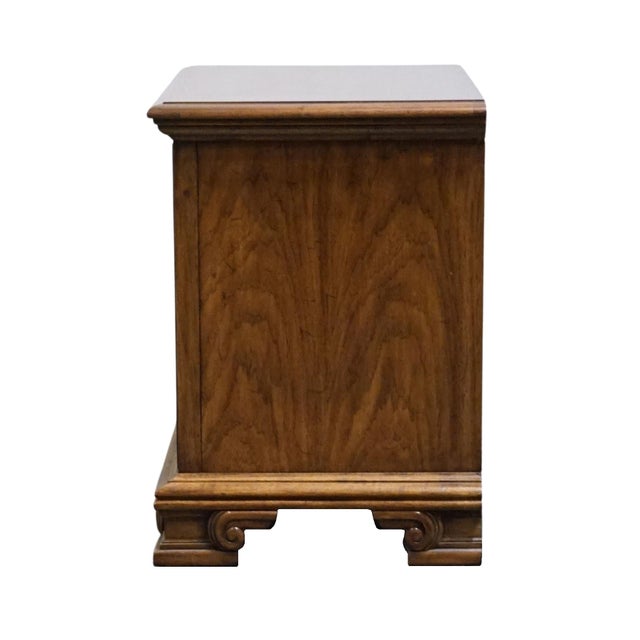 Brown Thomasville Furniture Legacy Collection Italian Mediterranean Style 26" Two Drawer Nightstand 7811-810 For Sale - Image 8 of 12