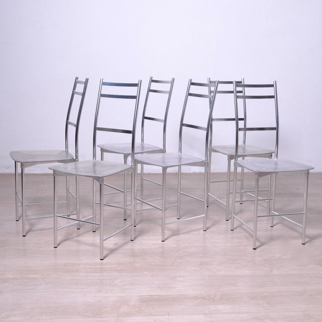 Vintage Italian Chairs by Ycami Bagutta, 1980, Set of 6 For Sale - Image 6 of 18