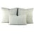 Perennials Rock Steady in White Sands Pillow Cover - Euro Sham - Gray and White Textured Speckle Outdoor Cushion Cover For Sale In Portland, OR - Image 6 of 6