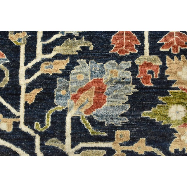 Ziegler Rug 9’1” X 12’3” Blue Wool Traditional Hand-Knotted Oriental Carpet For Sale - Image 9 of 12