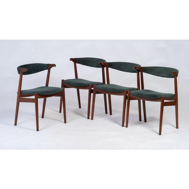 Wood Danish Armchairs in Teak, 1960s, Set of 4 For Sale - Image 7 of 7