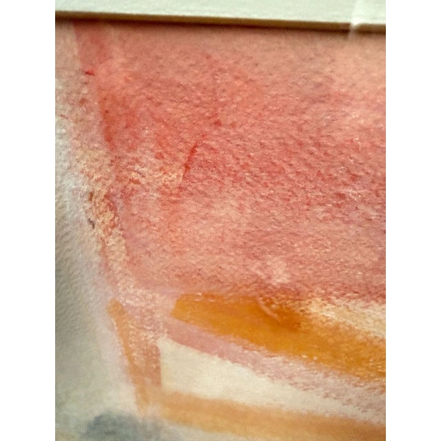 1970s Mary Keogh Signed Abstract Modern Pastel Painting For Sale - Image 5 of 7