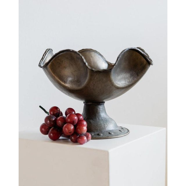 Vintage Silver-Plated Copper Bowl, 1950s For Sale - Image 9 of 12