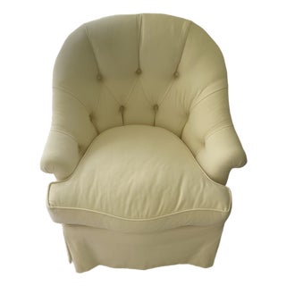 Mid 20th Century Small Tufted Chair - "Marshall Fields" Style For Sale