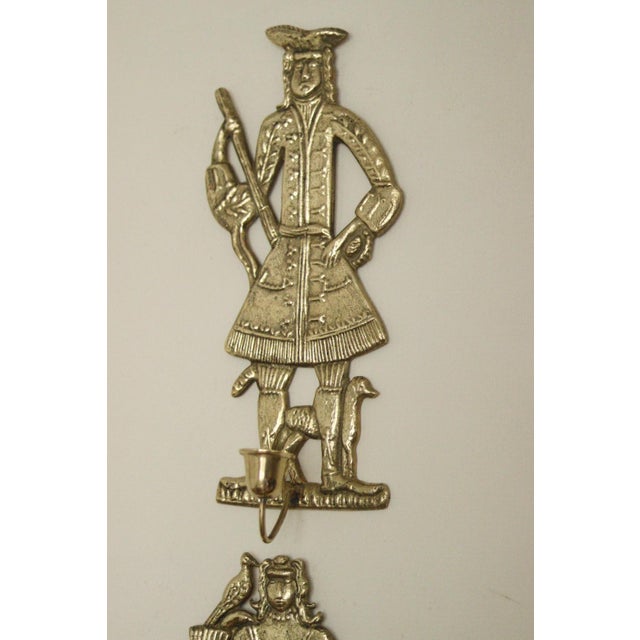 Mid-Century Brass Danish Sconces, Set of 2 For Sale - Image 5 of 11