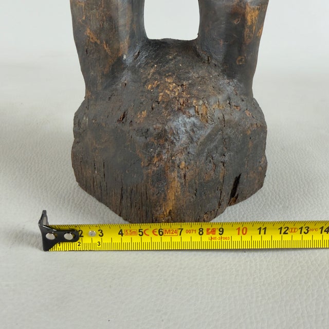 Vintage 20th Century Nude African Tribal Wooden Sculpture, Congo For Sale - Image 9 of 11