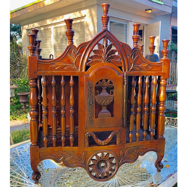 19th Century Antique French Carved Walnut Panetière For Sale - Image 5 of 5