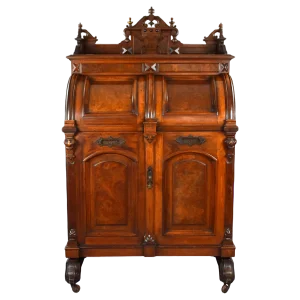 19th Century American Walnut Wells Fargo Desk by Wooton Desk. Co