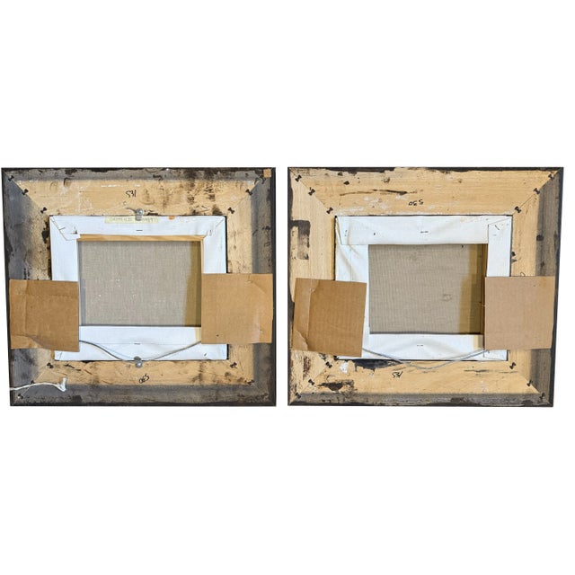 Pair of Venetian Oil Paintings For Sale - Image 10 of 11