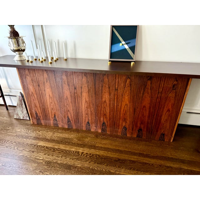 Mid-Century Vladimir Kagan Rosewood Sideboard Credenza Console With Custom Sliding Top For Sale - Image 11 of 12