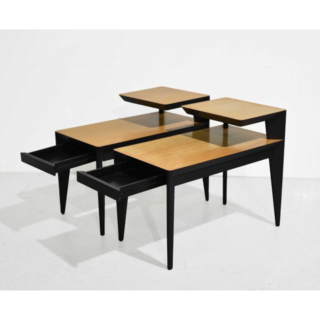1950s MCM Atomic Two-Tier End Table - Set of 2 For Sale In Chicago - Image 6 of 13