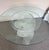 Postmodern Exceptional Vintage 1980s Sculptural Lucite Double Helix Dining / Center Table – Stacked Acrylic Spiral Base, Postmodern For Sale - Image 3 of 7