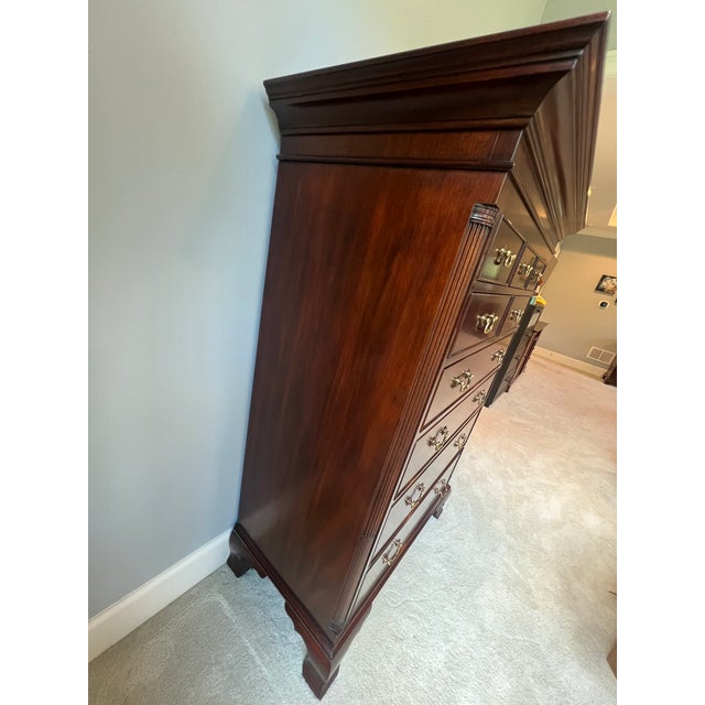 2000 - 2009 Henkel Harris 175 New Market Chest in #29 Classic Henkel Mahogany For Sale - Image 5 of 5