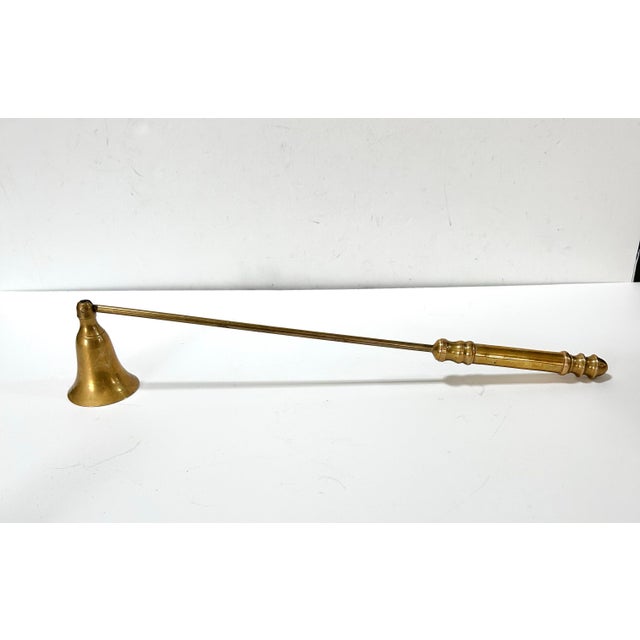 Vintage Brass Candle Snuffer & Match Striker For Sale - Image 4 of 8