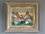 WHERE HOUSES GATHER Size: 24.8 x 28 inches (including frame) Oil on board A charming mid-century composition that depicts...