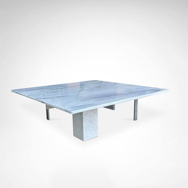 KW1 Metal and Marble Coffee Table by Hank Kwint for Metaform, 1980s For Sale - Image 9 of 9