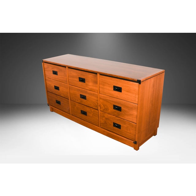 Mid-Century Modern 1960s Mid Century Drexel New Generation Nine Drawer Dresser For Sale - Image 3 of 14