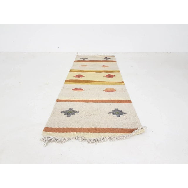 Vintage Indian Woolen Rug For Sale - Image 5 of 5
