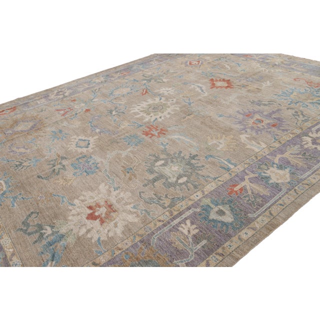 Early 21st Century 21st Century Modern Sultanabad Wool Rug For Sale - Image 5 of 11