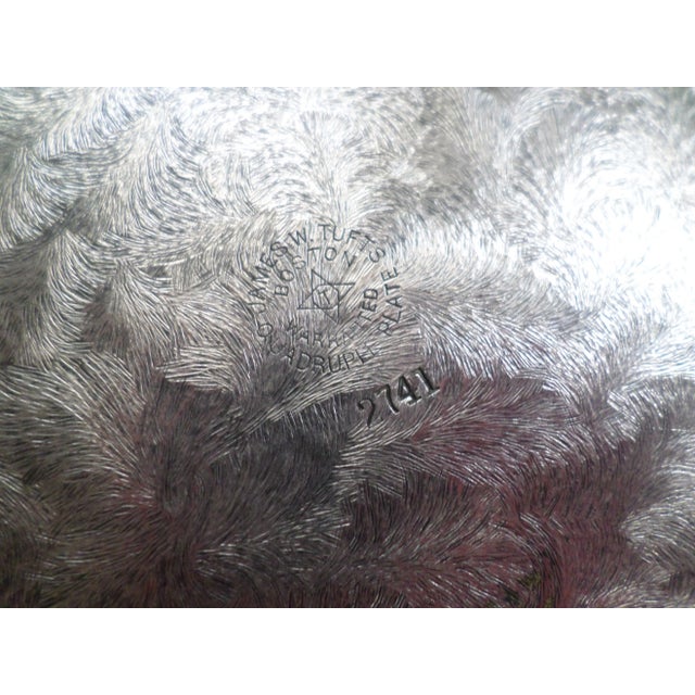 Late 20th Century Victorian James Tufts Silver Plate Aesthetic Movement Brides Basket For Sale - Image 4 of 8