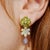 14K Yellow Gold 10 Pieces Natural Peridot｜Green｜Heart｜Eye Clean Peridot CTW: 4.80 12 Pieces Natural Opal｜Fire...