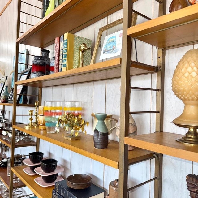 Mid 20th Century Ladderax Wall Unit by Robert Heal, Staples, Attributed For Sale - Image 4 of 9