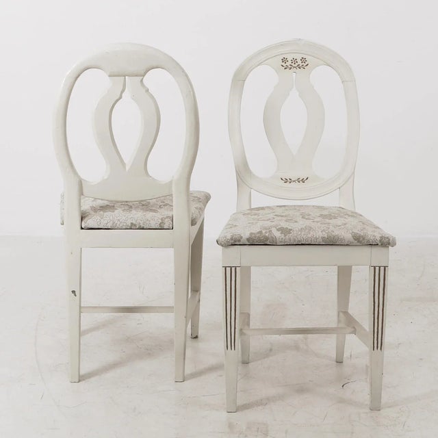 Set of Gustavian Chairs, 1880s For Sale - Image 4 of 5