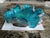 1980s 1980s Murano Italy Blue Aventurine Scalloped Art Glass Bowl For Sale - Image 5 of 6