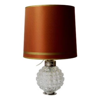 Small Table Lamp with Illuminated Lamp Foot, 1960s For Sale