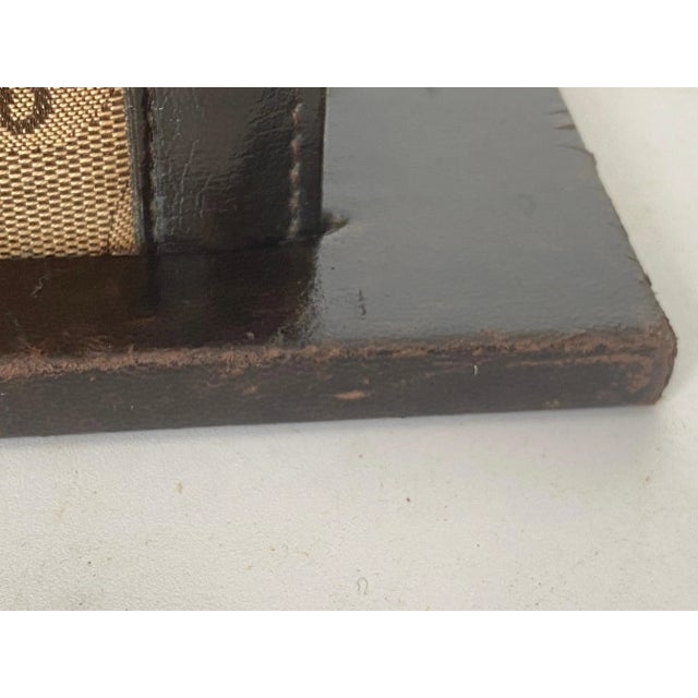 Animal Skin Desk Letter Holder in Black, France, 20th Century For Sale - Image 7 of 11