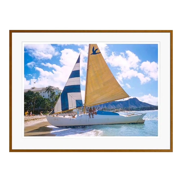Hawaiian Scenes 1957 by Toni Frissell Brown Framed For Sale