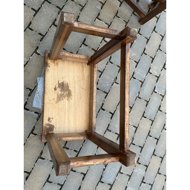 Pair of Vintage Moorish Style Inlaid Nesting Tables For Sale - Image 12 of 12