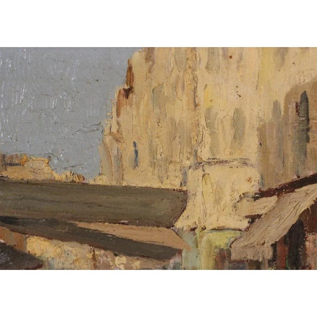 Michel Michaeli, Fish Market in Marseille, 1920s, Oil on Canvas, Framed For Sale - Image 4 of 10