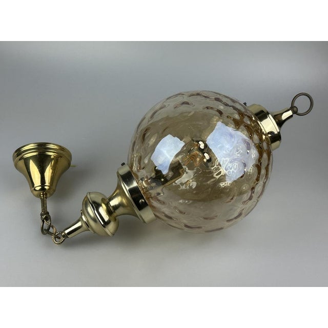 Vintage Space Age Hanging Lamp from Glashütte Limburg, 1960s For Sale - Image 9 of 18