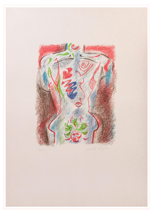 André Masson, Torse Tatoué, Lithograph, 1947