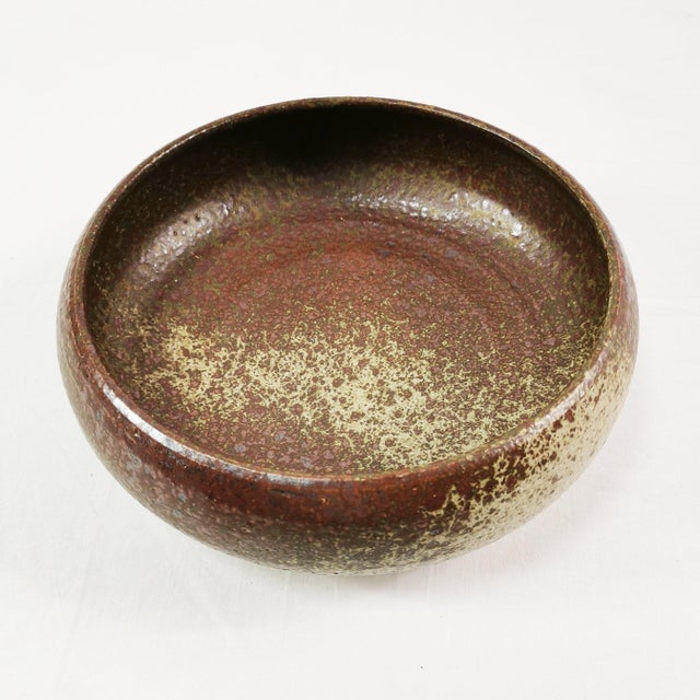 1960s Large Mid-Century Modern Ceramic Bowl from Tromborg, Denmark, 1960s For Sale - Image 5 of 12