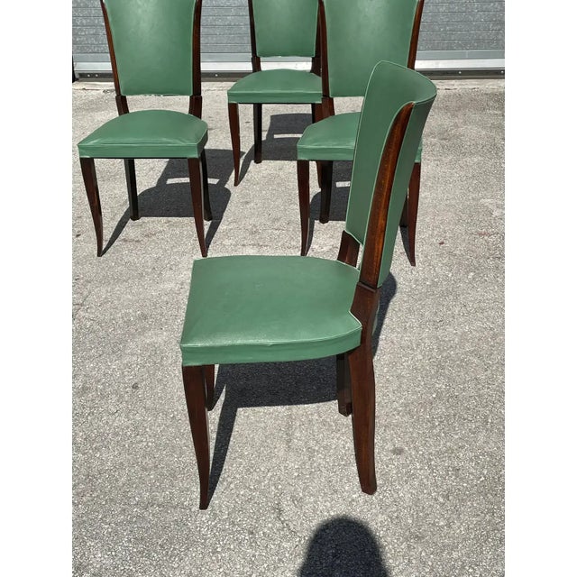 1940s Classic Art Deco Dining Chairs- Set of 6 For Sale - Image 9 of 12