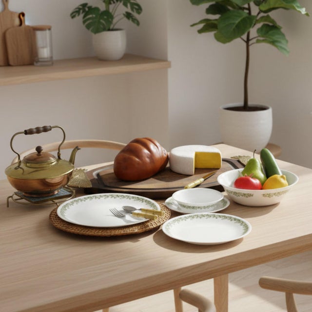 Vintage Crazy Daisy 1970s Corelle Dinnerware | 35 Pc Lot For Sale In Fayetteville, AR - Image 6 of 6