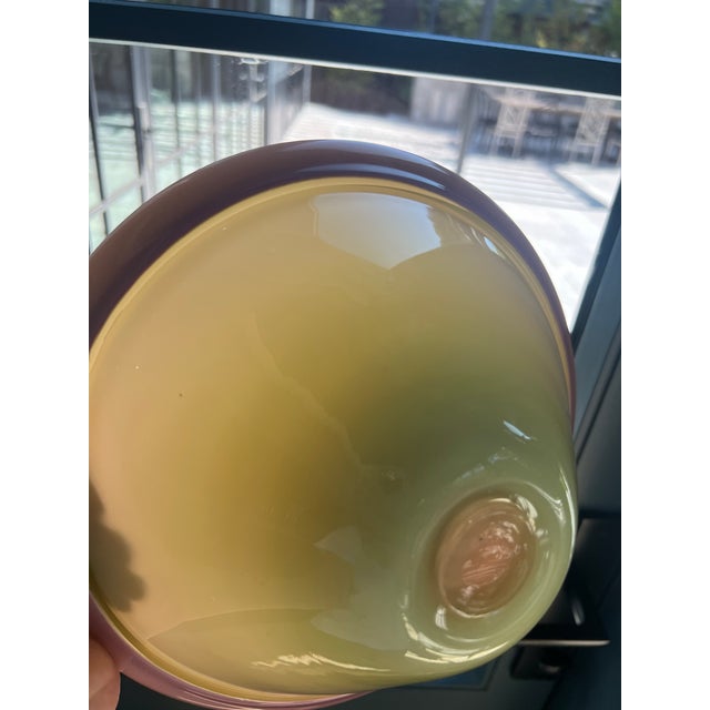 Spectacular Hand Blown Glass Bowl For Sale - Image 4 of 12