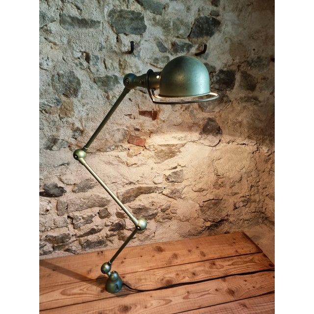 Vintage French Industrial Lamp in Green by Jean-Louis Domecq for Jieldé, 1960s For Sale - Image 16 of 18