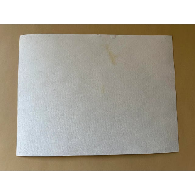 Abstract Vintage Abstract Watercolor Painting For Sale - Image 3 of 3