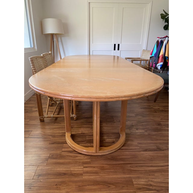 1960s McGuire San Francisco Extendable Dining Table For Sale - Image 4 of 13