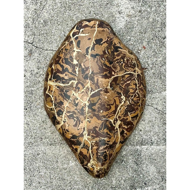 Early 21st Century Vintage Italian Scagliola Pigmented Plaster Turtle Shell For Sale - Image 5 of 12