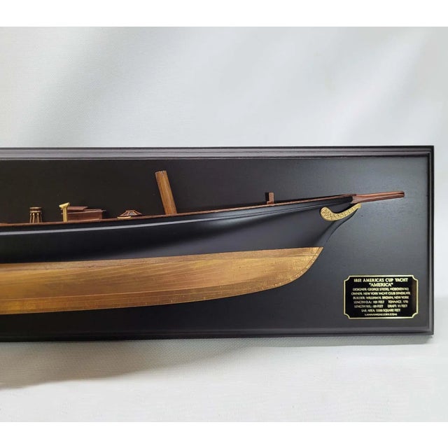 Early 21st Century Fine Half Model of the Schooner Yacht America P-SM383 For Sale - Image 5 of 7