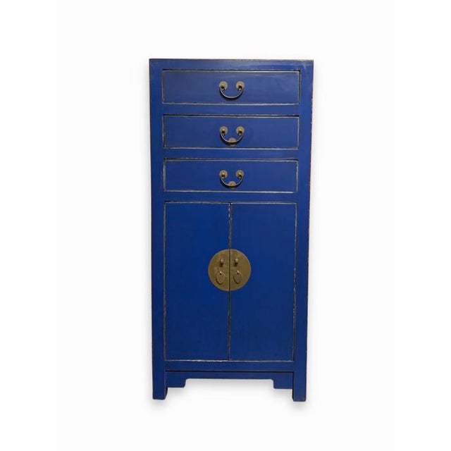 Asian Tribeca Royal Blue Loft Dresser Chairish
