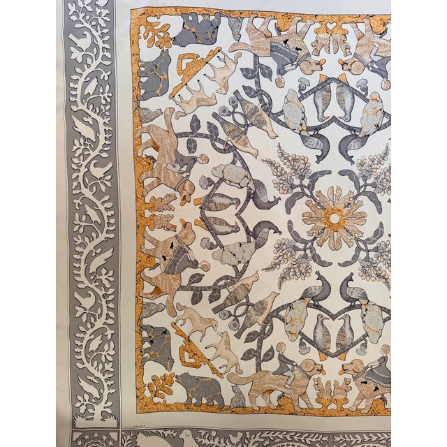 Hermès Early America 1984 Silk Scarf Designed by Françoise De La Perriere For Sale - Image 11 of 12